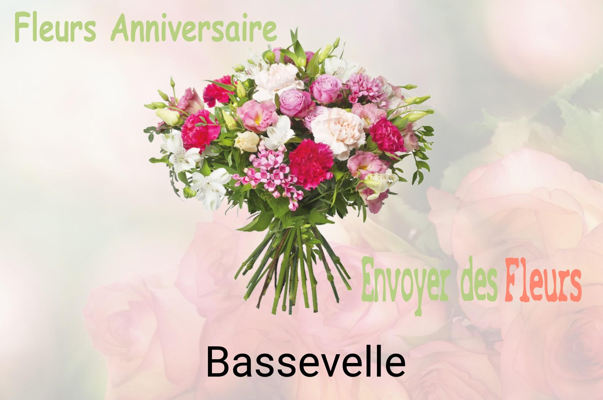 Bouquet de fleurs d’anniversaire livré à Bassevelle