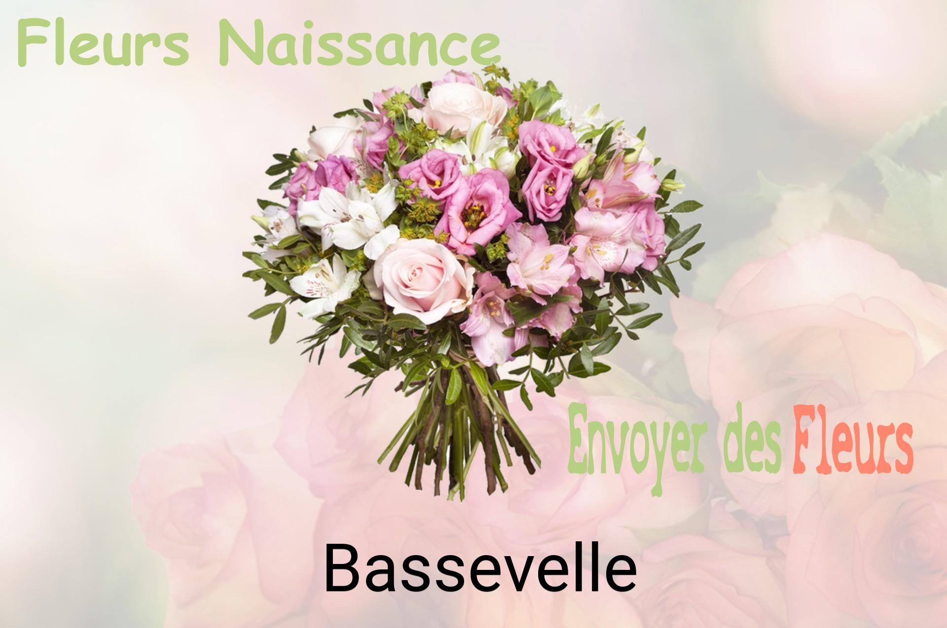 Bouquet de fleurs de naissance livré à Bassevelle